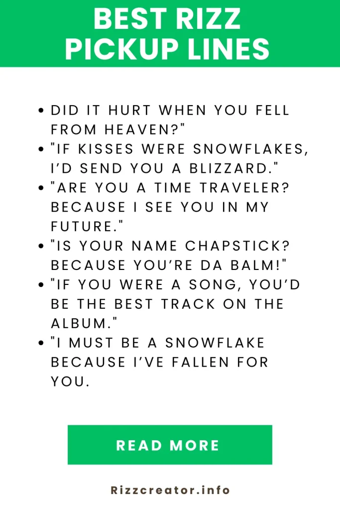 Best Rizz Pickup Lines