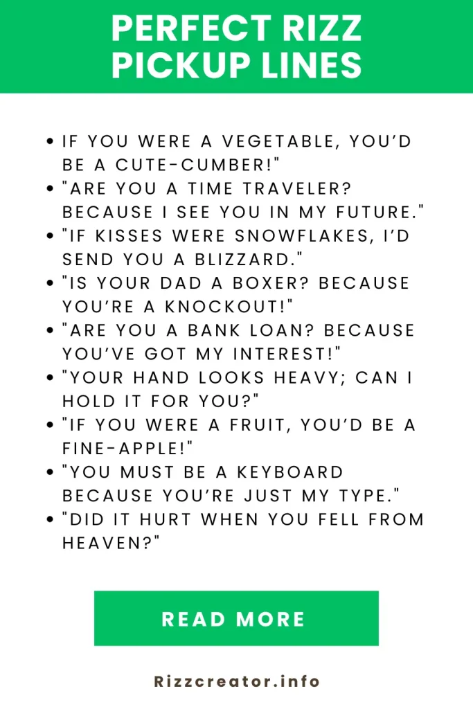 Perfect Rizz Pickup Lines