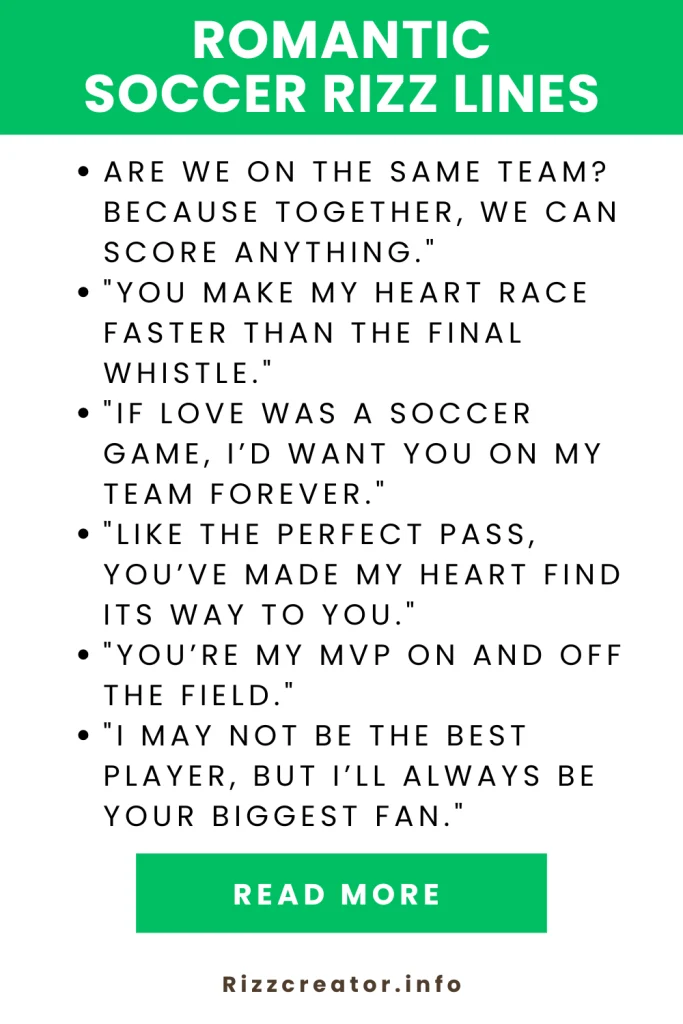 romantic soccer rizz lines