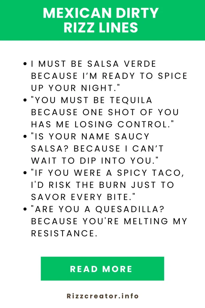 Mexican Dirty Rizz Lines