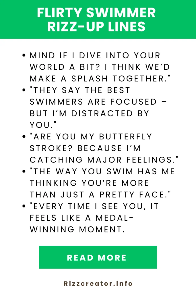 flirty swimmer rizz up lines